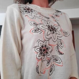 3/$25 Vintage Fall Colored Sweater sz L